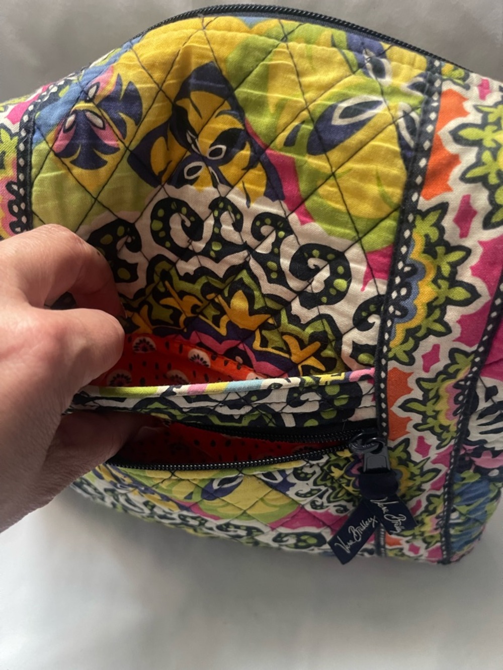 Vera Bradley Multicolor Quilted Crossbody Bag (retired pattern) - Picture 4 of 5